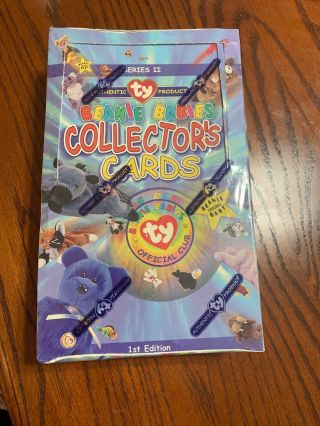 Ty Official Beanie Babies Collector Cards 1st Edition Series Ii.  Full 6 Box Case