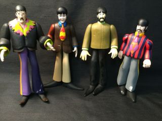 SET 5 1999 Subafilms McFarlane Beatles Action Figures John Paul George Ringo TO 2