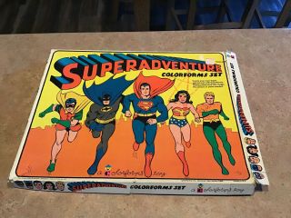 Dc Superheroes Superadventure Colorforms Playset Superman Batman Wonderwoman