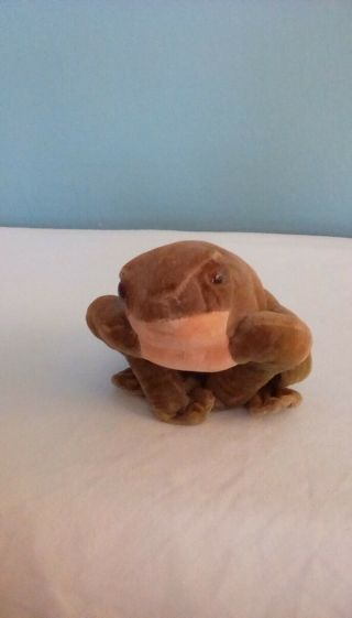 Steiff Froggy frog felt circa 1953 six inches pin in foot only 2