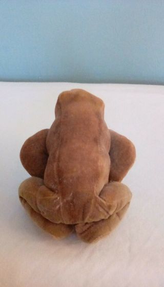 Steiff Froggy frog felt circa 1953 six inches pin in foot only 4