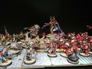 Warhammer 40k / Horus Heresy Thousand Sons Space - Wolves Pro Painted Scene