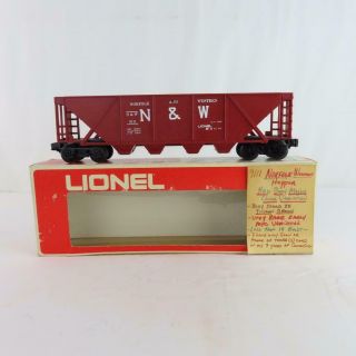 Lionel 9111 Norfolk Western Hopper Red Body Very Rare Less Than 19 Exist