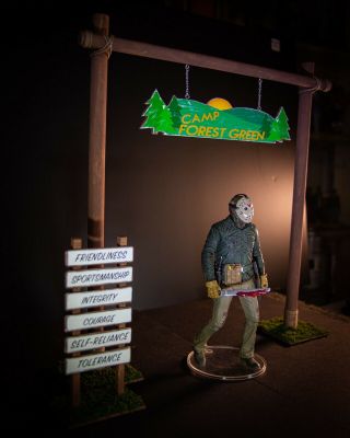 Custom Made Jason Lives Camp Forest Green Sign Neca Friday The 13th
