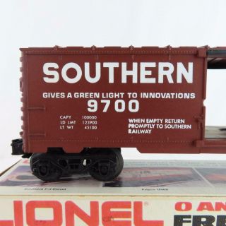 Lionel 6 - 9700 Southern Boxcar Brown with White Lettering 7