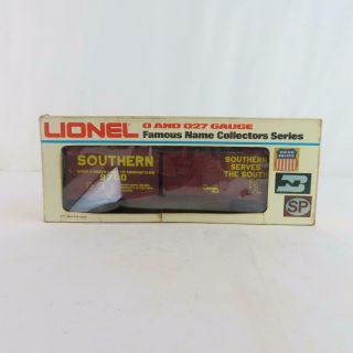 Lionel 6 - 9700 Southern Boxcar Brown with Yellow Lettering Prototype Box 2