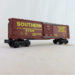Lionel 6 - 9700 Southern Boxcar Brown with Yellow Lettering Prototype Box 4