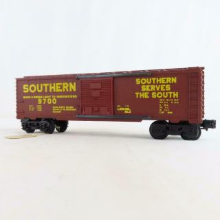 Lionel 6 - 9700 Southern Boxcar Brown with Yellow Lettering Prototype Box 5