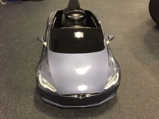 Mini Tesla Model S Mp3 Sound System Battery Powered Ride Electric Cars For Kids