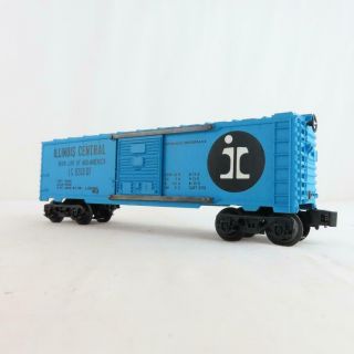 Lionel 6 - 9200 MPC Illinois Central Boxcar Blue w Black Lettering 3
