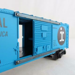 Lionel 6 - 9200 MPC Illinois Central Boxcar Blue w Black Lettering 7