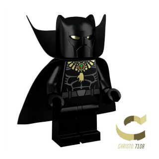 Christo7108 LEGO Custom Black Panther Minifigure Authentic 8