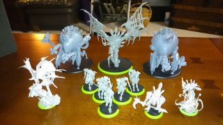 Gigantic Cryx Army,  220,  Figures,  Assembled/unpainted,  Includes Battle Foam Bags