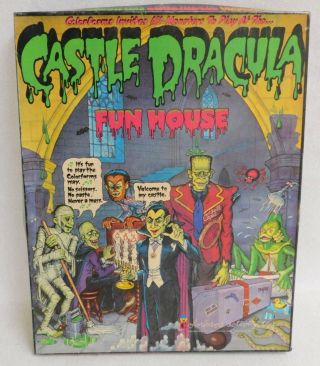 Vintage Colorforms Castle Dracula Fun House Monster Set Mib Halloween