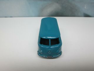 Matchbox/ Lesney 34a Volkswagen Microvan Blue / BLACK Plastic Wheels 8
