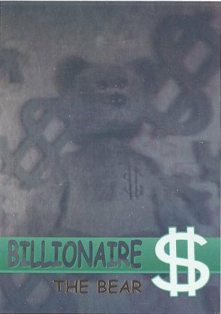 Ty Beanie Babies Bboc Card - Series 2 Rare Bear (gold) - Billionaire The Bear