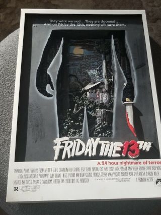 Friday The 13th 3 - D Movie Poster Mcfarlane Toys Collectible Wall Picture
