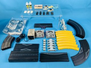 Aurora Ho Slot Car Set With Cars Tracks Controllers And Parts Pre 1970
