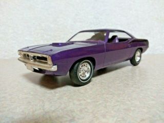 1970 Plymouth Hemi Barracuda In Violet Dealer Promo Car No Box Hard To Find.