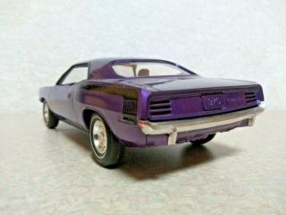 1970 Plymouth Hemi Barracuda In Violet Dealer Promo Car No Box Hard To Find. 3