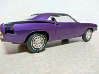 1970 Plymouth Hemi Barracuda In Violet Dealer Promo Car No Box Hard To Find. 5