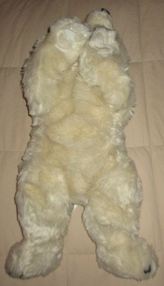 POLAR BEAR stuffed toy HUG RUG bearskin 26 
