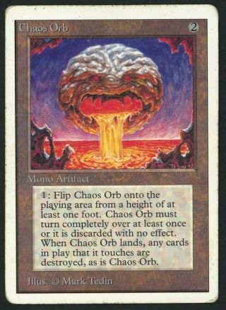 1x Unlimited Chaos Orb (roller Line / Scratch) Mtg Unlimited - Kid Icarus -