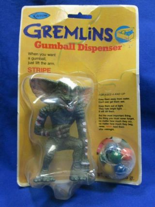 (g) 1984 Vintage Gremlins Gumball Dispenser - Stripe -