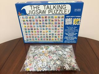 1991 Buffalo Games The Talking Jigsaw Puzzle The High School 560 Piece Complete