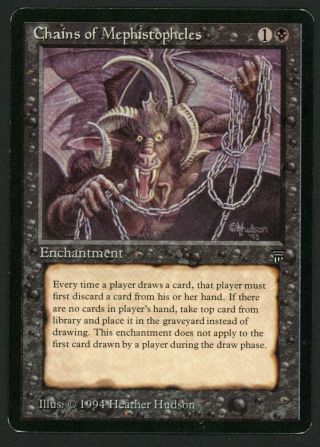 1x English Chains Of Mephistopheles Mtg Legends - Kid Icarus -