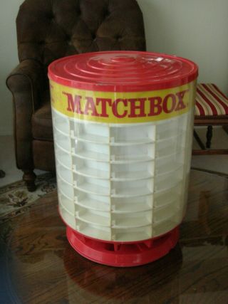 Rare Vintage Matchbox Car 1960s Rotating Display Case In