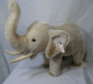 STEIFF African Elephant Stuffed Animal Plush 11 