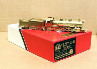 Westside Model Co Brass Hon3 D&rgw K - 36 2 - 8 - 2 Steam Locomotive W/ Plow