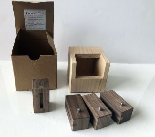 3 Wooden Puzzle By Eric Fuller Pin Block Case Pack In Slideways Three Cubes