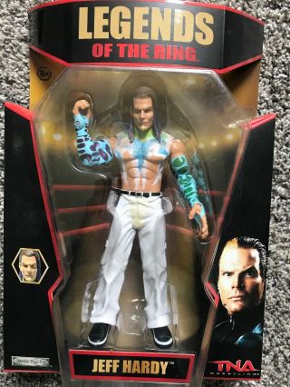 Tna Jakks Jeff Hardy Legends Of The Ring Exclusive Wrestling Figure Rare Wwe
