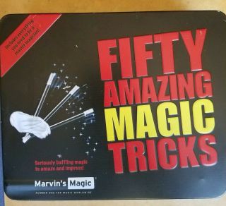 Marvins Magic Fifty Magic Tricks Set Magicians Christmas Gift Card Trick