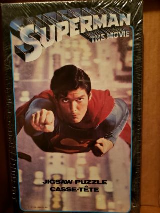 1978 Superman The Movie 200 Piece Jigsaw Puzzle Factory Box Apc Dc Comics