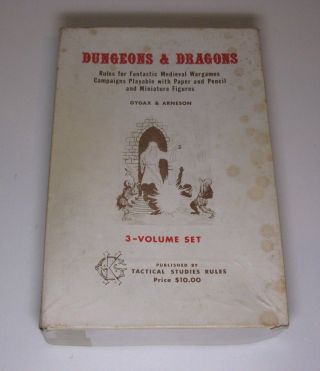 Dungeons & Dragons White Box Set (4th Printing) 3 Volume Set (1975)