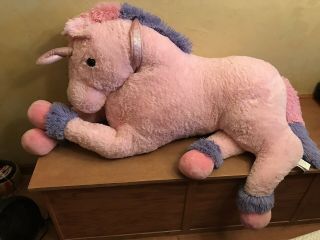 5 Foot Large Giant Jumbo Plush Unicorn Stuffed Animal Pink Purple Horse