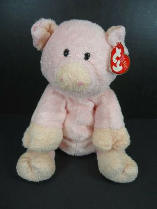 Ty Pluffies Piggy The Pink Pig Plush 2006 W Tag