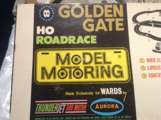 Aurora Golden Gate Ho Roadrace Model Motoring Made Exclusively For Wards By Thun