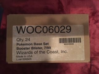 Pokémon Base Set Booster Blister Full Box