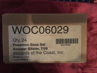 Pokémon base set booster blister full box 7
