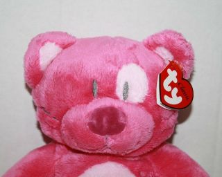 TY Classic Kitty Cat BLUESY Hot Pink Plush Stuffed Floppy SOFT TOY 2005 Lovey 2