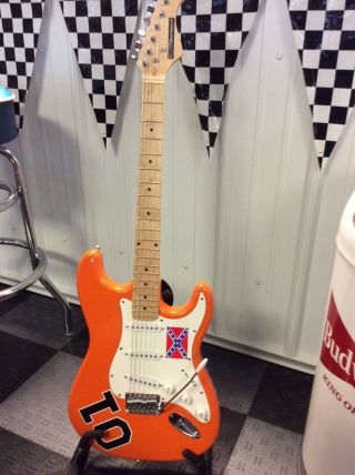 Dukes Of Hazzard Custom General Lee Electic Guitar Awesome