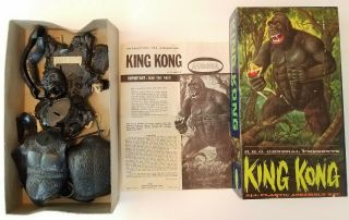 1964 Aurora Rko General King Kong Plastic Scale Model Kit 468 - 149 Complete