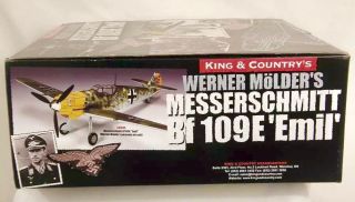 King & Country LW044 1/30 Bf - 109 Emil Luftwaffe Werner Molders Warbirds Airplane 2