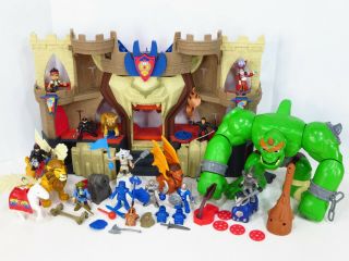 Fisher Price Imaginext Castle Lions Ogre Knights Beats Catapult Soldiers Figures