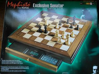 Saitek Mephisto Exclusive Senator Chess Computer - Nos/unused Ct08u