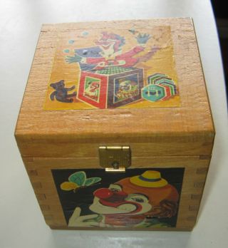 Vintage German Toy Jack - In - The - Box By Hermann Eichhorn - Clown Pops Up